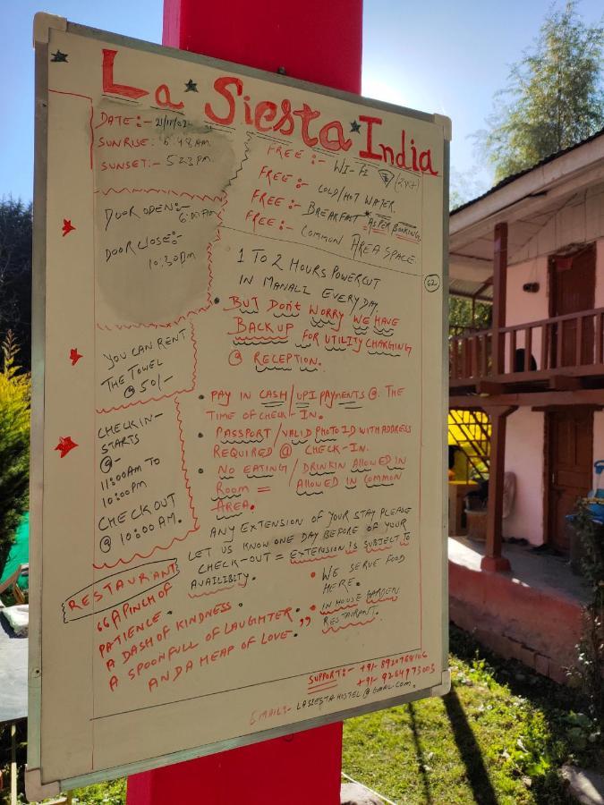 La Siesta India Manali Vandrarhem Exteriör bild